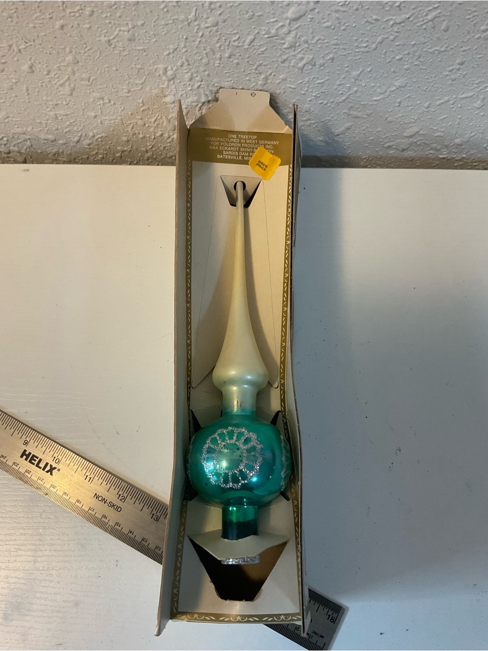 Vintage West German glass tree topper